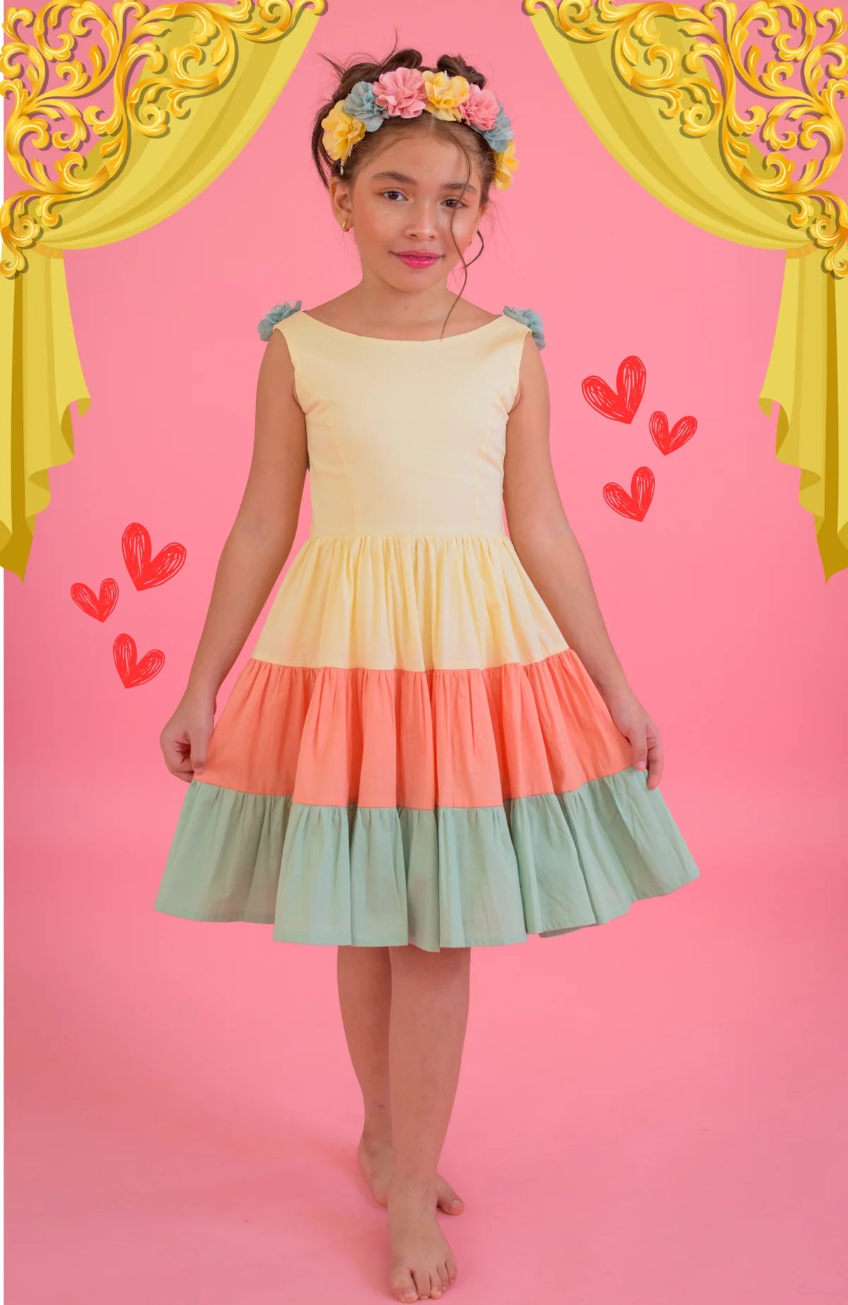 Vestido Para Niña Colores Esplendor Lilo