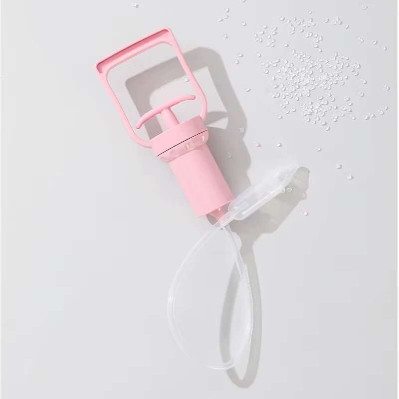 Extractor Nasal Con Mnaguera Estilo Jeringa rosa