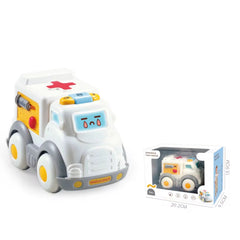Juguete Carro de Impulso Excavadora Amarillo caja