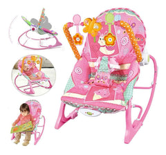 Silla Mecedora Vibradora Musical Caracol Fucsia