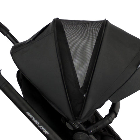 Coche Con Porta Bebé 360° Premium Negro Bebesit Capota