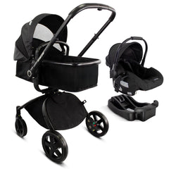 Coche Con Porta Bebé 360° Premium Negro Bebesit Estilo