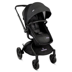 Coche Con Porta Bebé 360° Premium Negro Bebesit Paseador