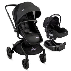 Coche Con Porta Bebé 360° Premium Negro Bebesit
