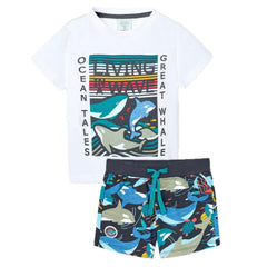 Conjunto 2 Piezas Bermuda Estampada Ocean