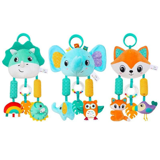 Sonajero Peluche Estimulación Animales Colores