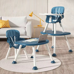 Silla Comedor Escritorio 2 en 1 Azul Modelo