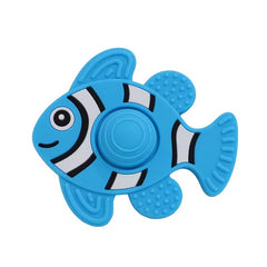 Rasca Encias Animales del Mar en Silicona azul niño