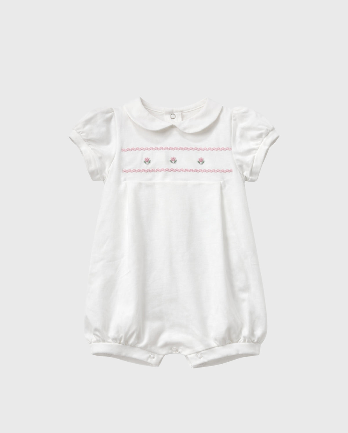 Pelele Cuello Bordado Blanco Mayoral