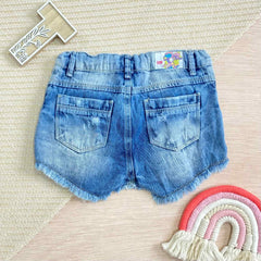 Falda Shorts Denim Pliegue bolsillos