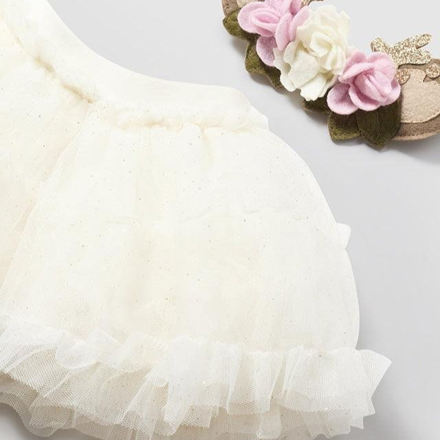 Falda Tul Con Diadema Crudo mayoral detalle
