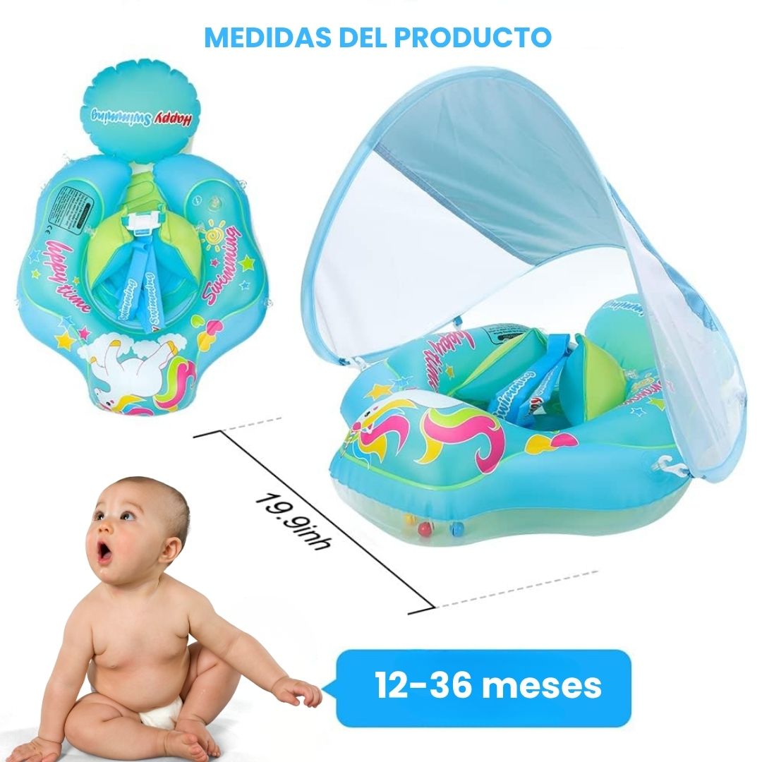 Flotador Con Carpa Corazones Detalles