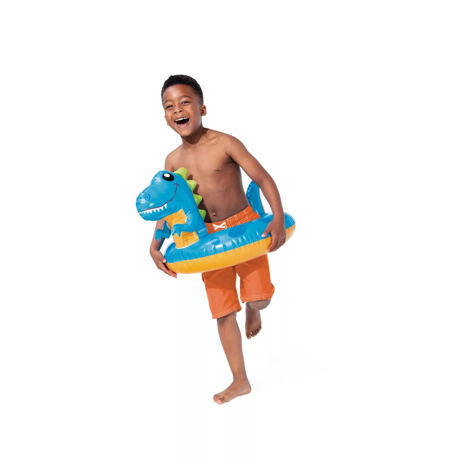 Flotador Aro Dinosaurio Azul niño