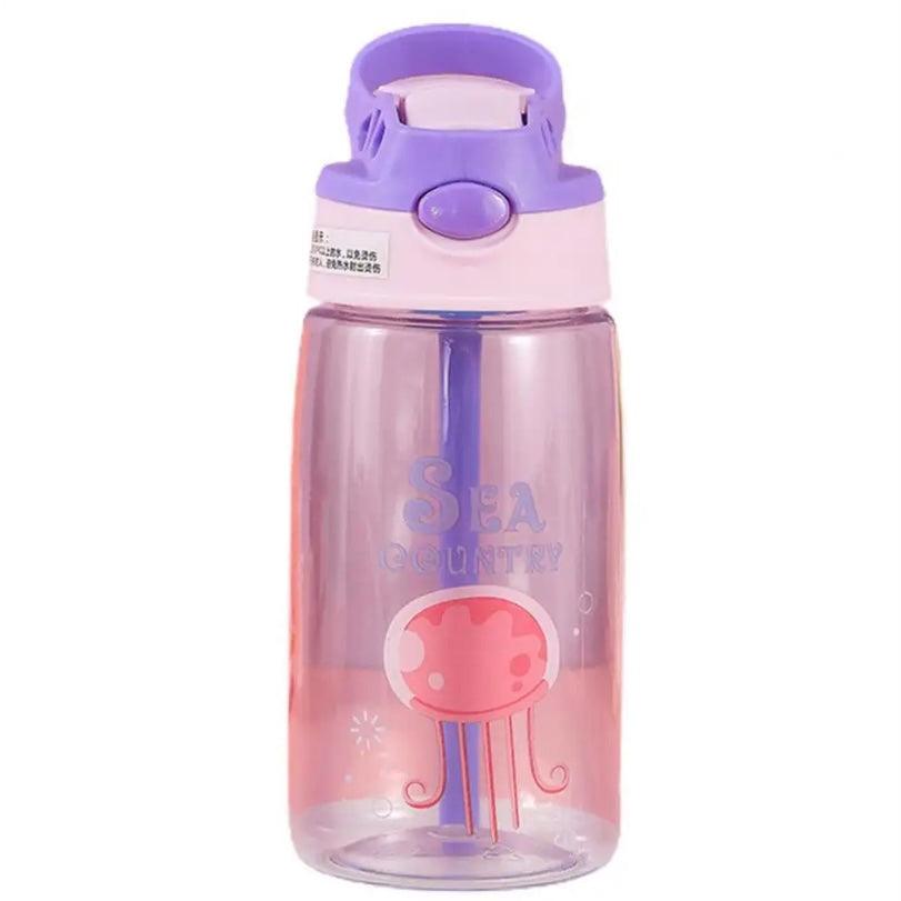 Vaso Pitillo Con Asa Estampado 480ml Niña Medusa