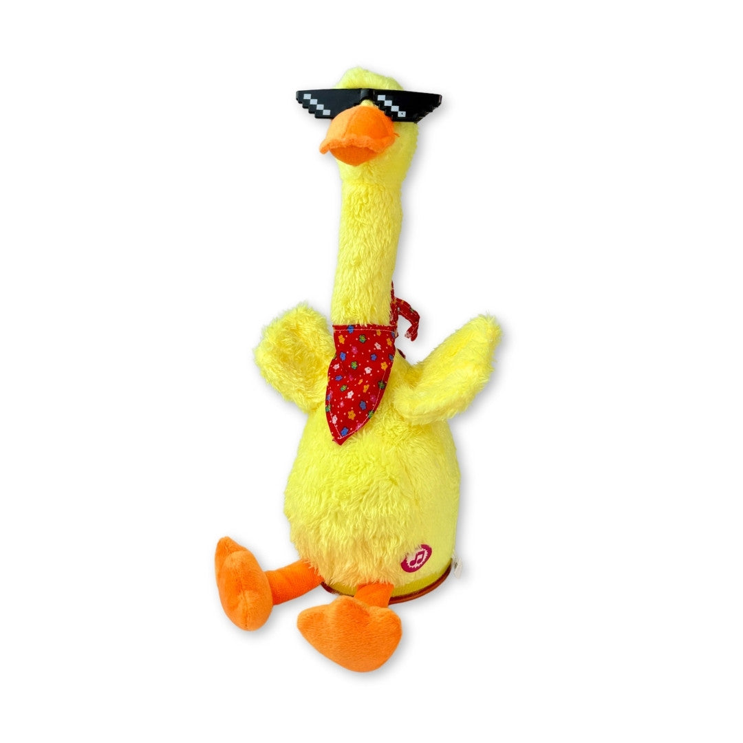 Juguete Pato Bailarin con Repetidor de Voz Rojo