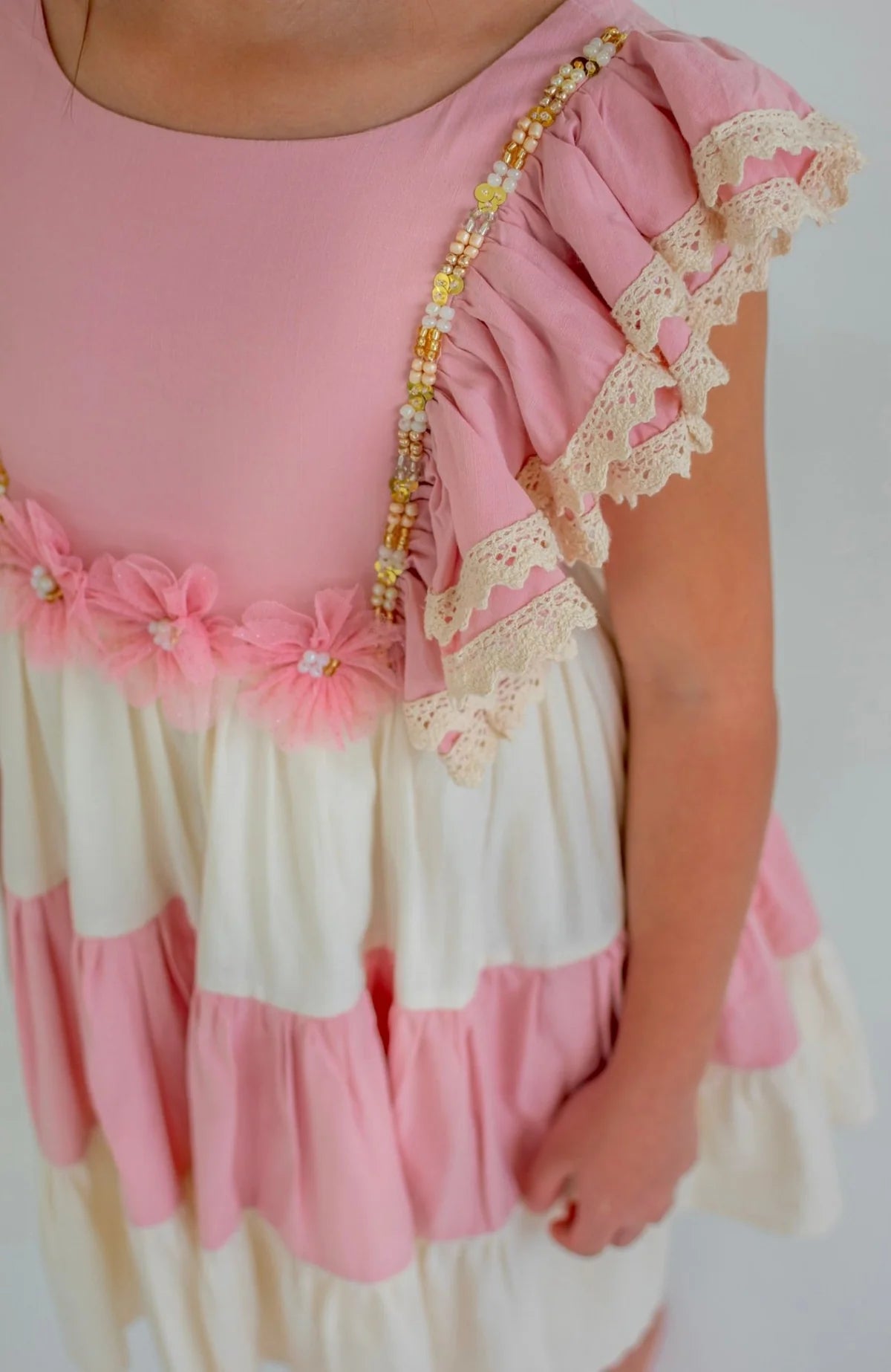 Vestido Para Niña Combinado Generosa Lilo Flores