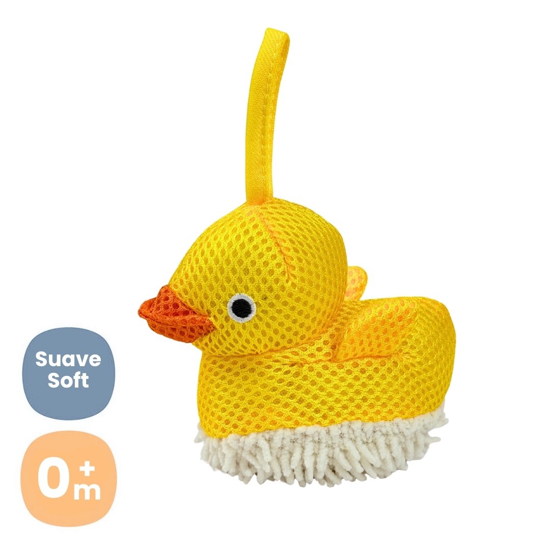 Esponja de Baño Microfibra Bebé Pato Amarillo