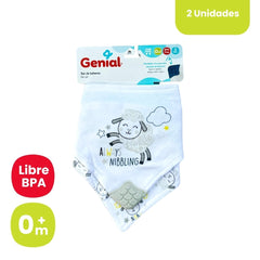 Set 2 Baberos Estilo Pañoleta Detalle