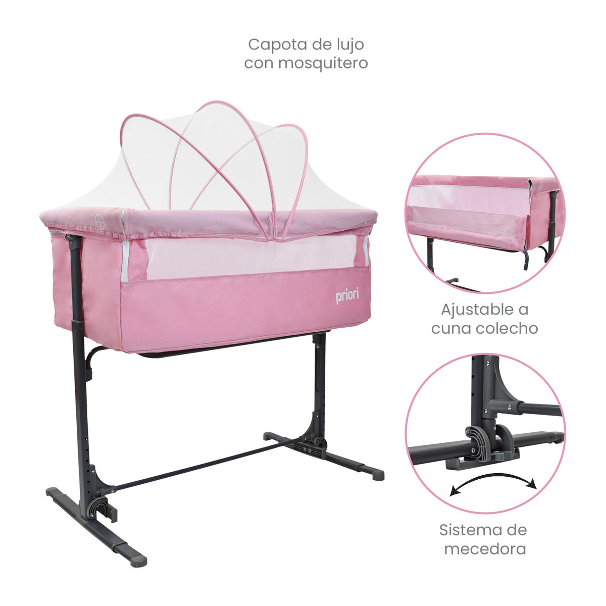 Cuna Colecho Golf Rosado Priori