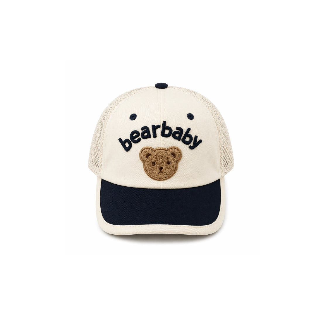 Gorro Malla Bear Baby beige