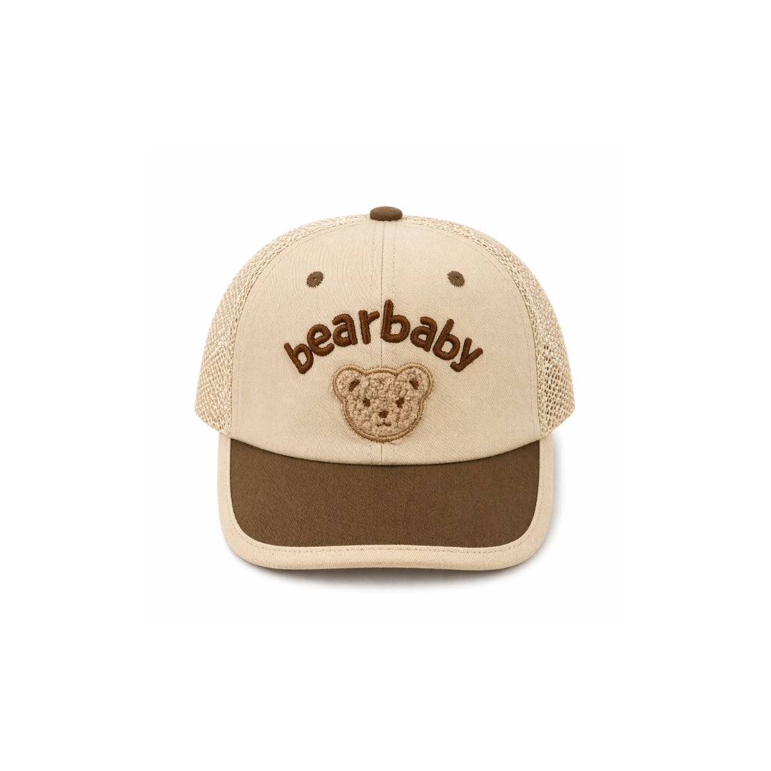 Gorro Malla Bear Baby camel 