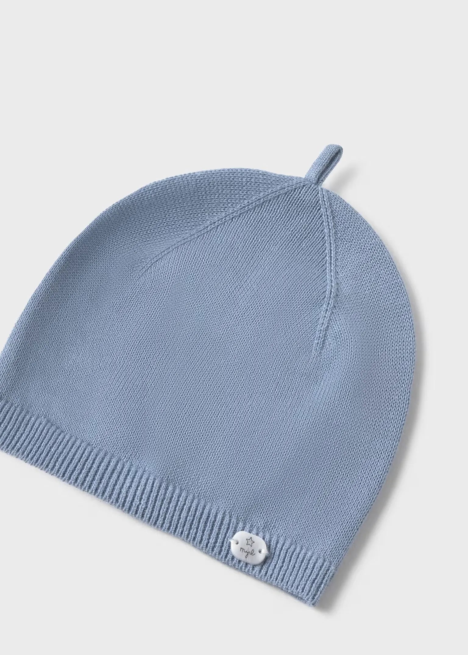 Gorro en Tricot Bebe Azul Mayoral detalle