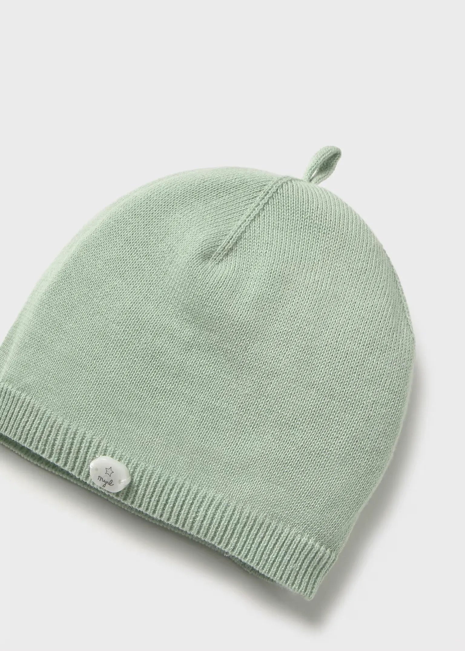 Gorro en Tricot Bebe Verde Mayoral detalle