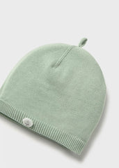 Gorro en Tricot Bebe Verde Mayoral detalle
