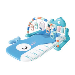 Gimnasio Para Bebé Piano Ballena Azul Oscuro