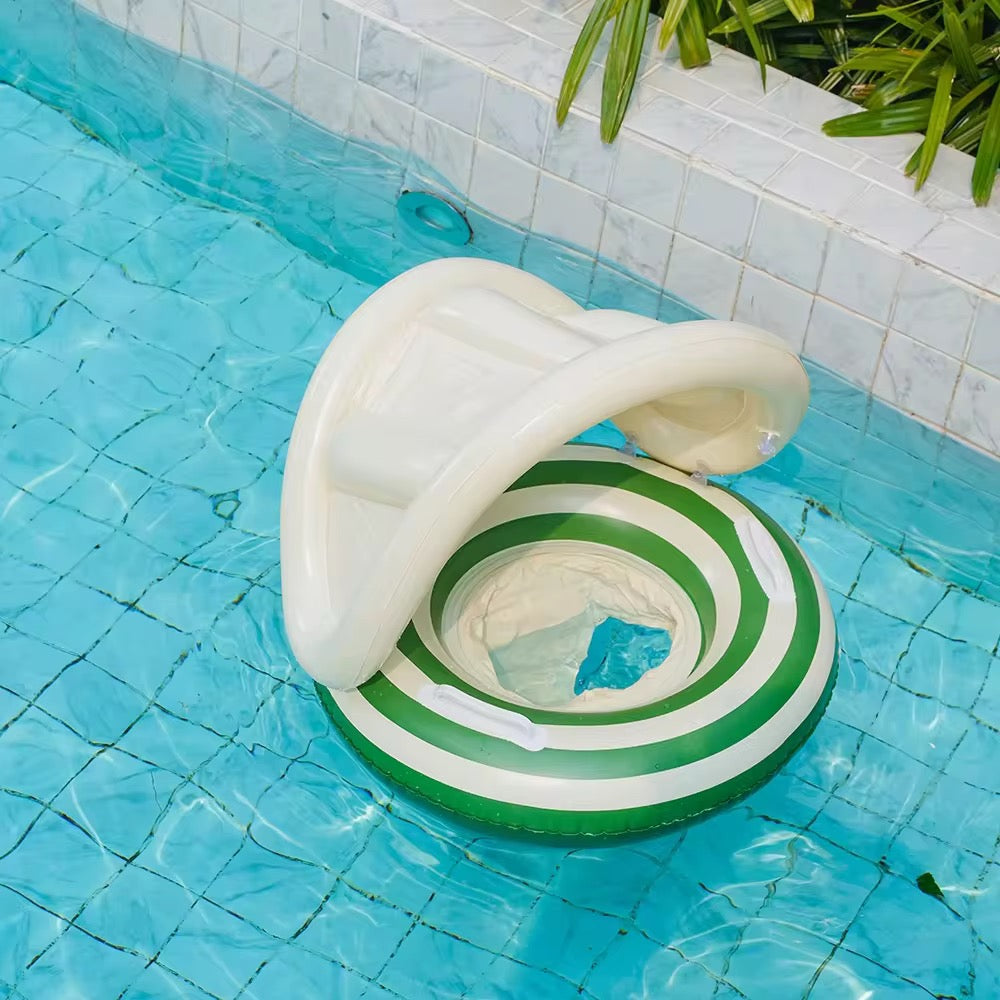 Flotador con Techo Circular Colores verde