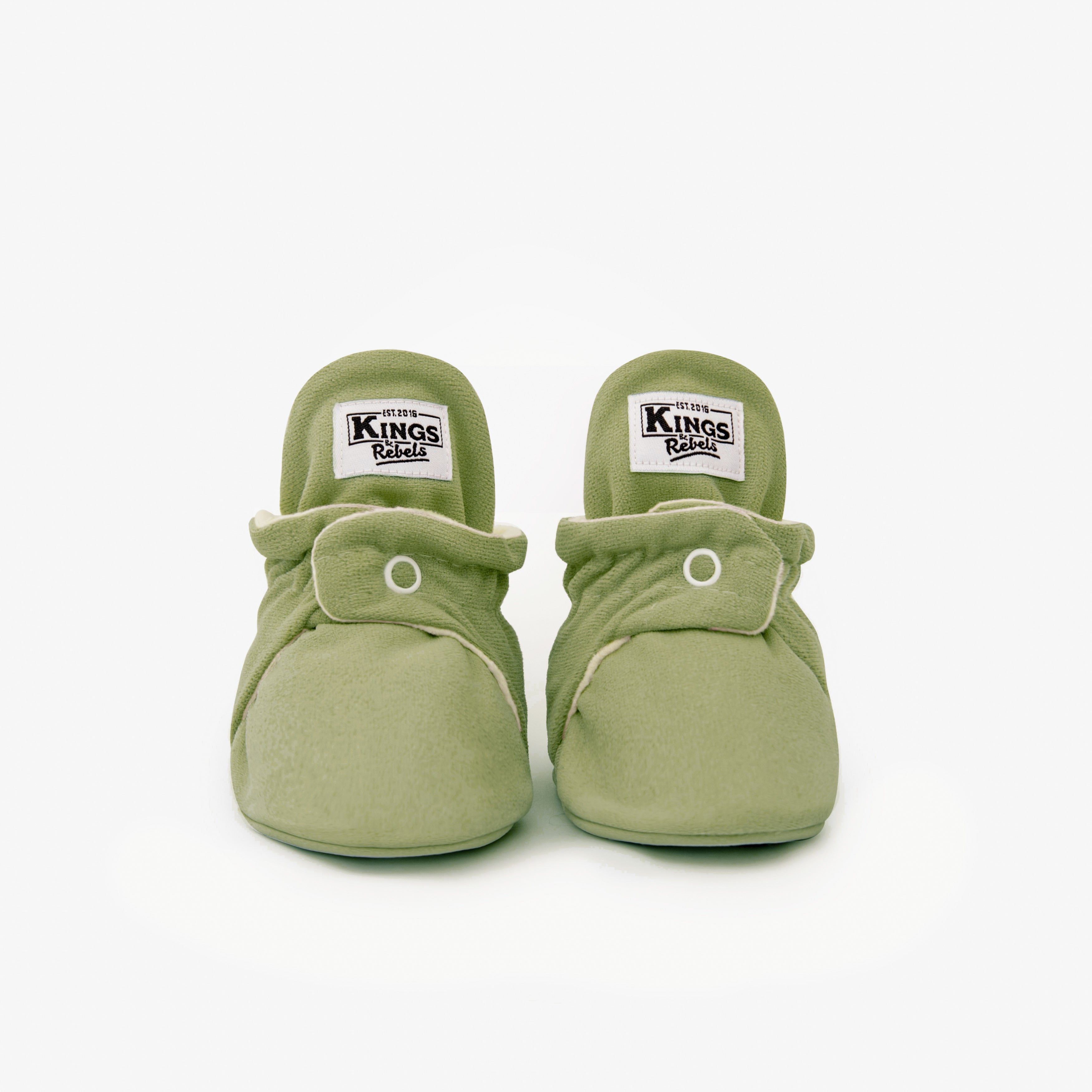 Botas Gamuza Gripper Avocado Kings & Rebels 12M/24M Botones