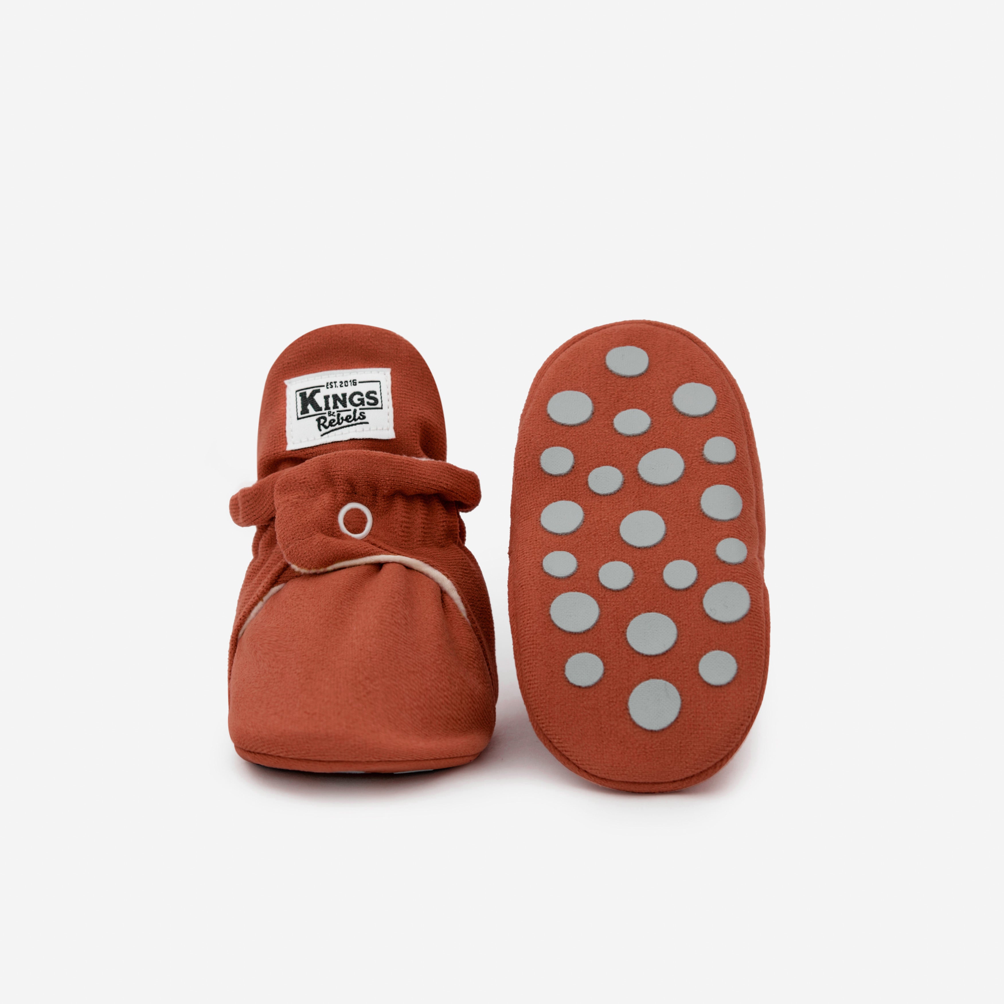 Botas Gamuza Gripper Terracotta Kings & Rebels 12M/24M ANtideslizante