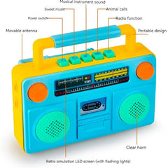 Mini Radio Retro Didactica Color Surtido