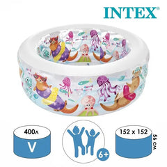 Piscina Inflable Circular Mundo Marino Intex Medidas