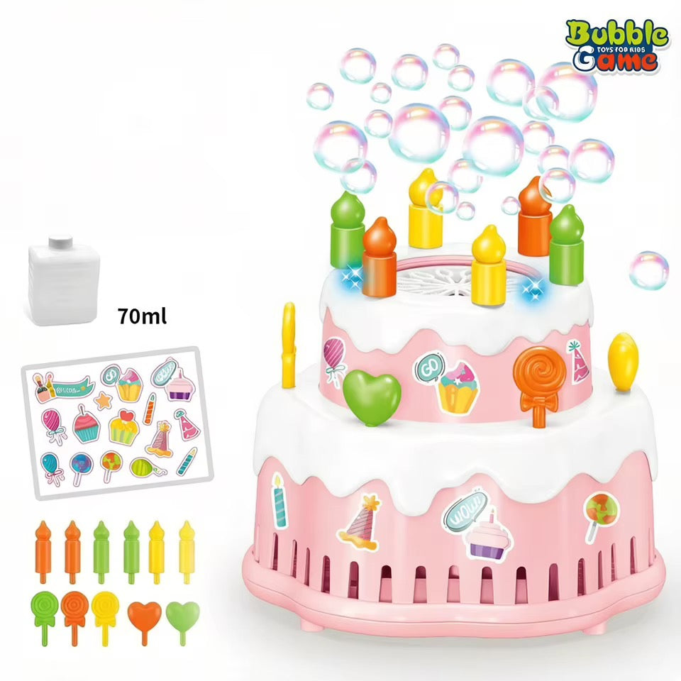 Burbujero Juguete Pastel Cumpleaños
