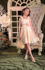 Vestido Armonía Flores Crema
