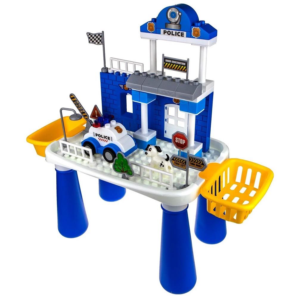 Juguete Mesa de Bloques Policia 55pcs estilo