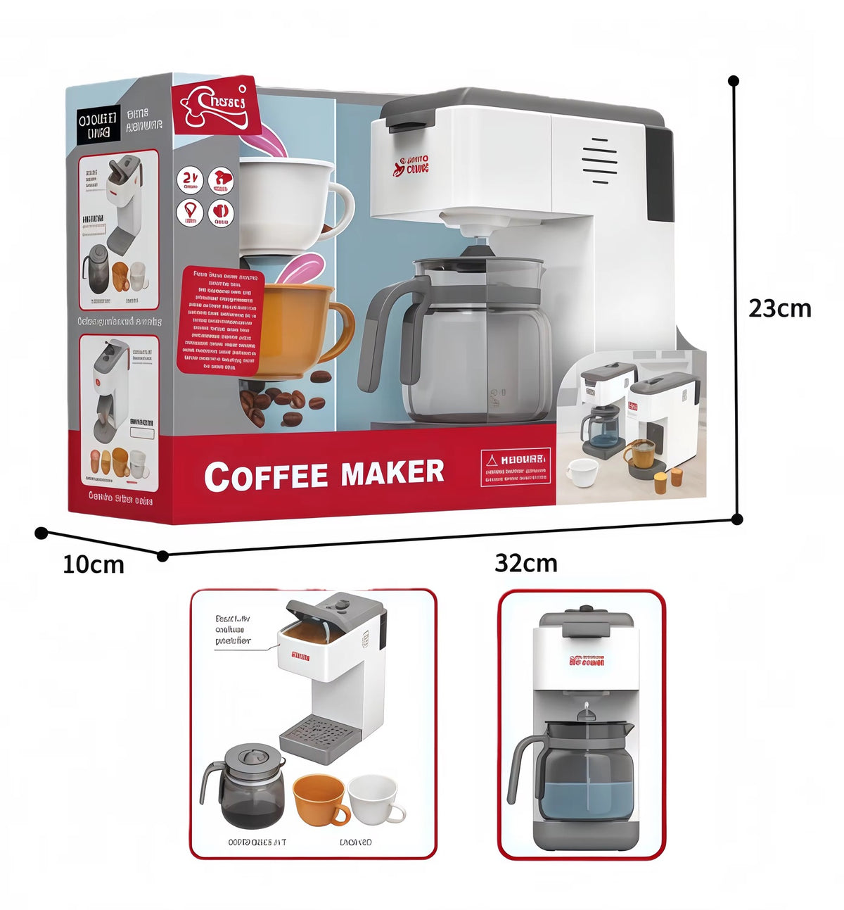 Juguete de Cocina Cafetera Didáctica Luz