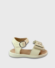 Sandalias Moño Puntos Beige Verano