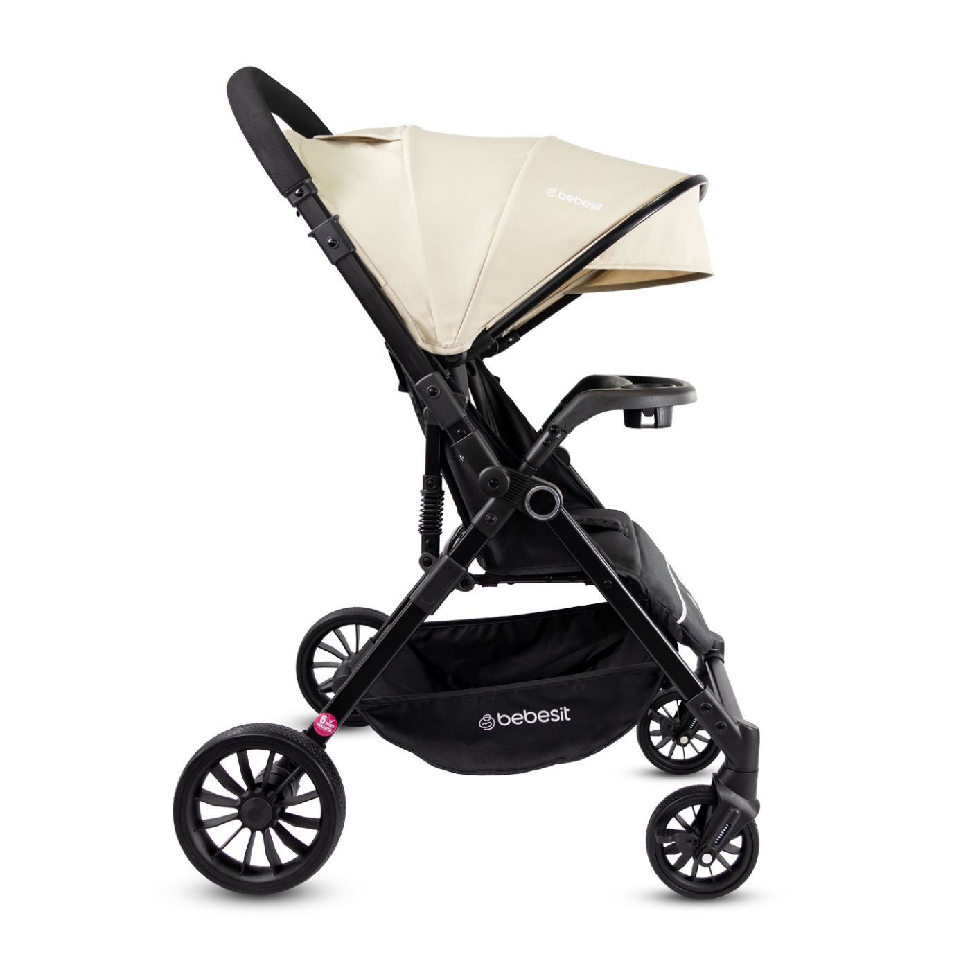 Coche Reversible City Dark Beige Bebesit estilo
