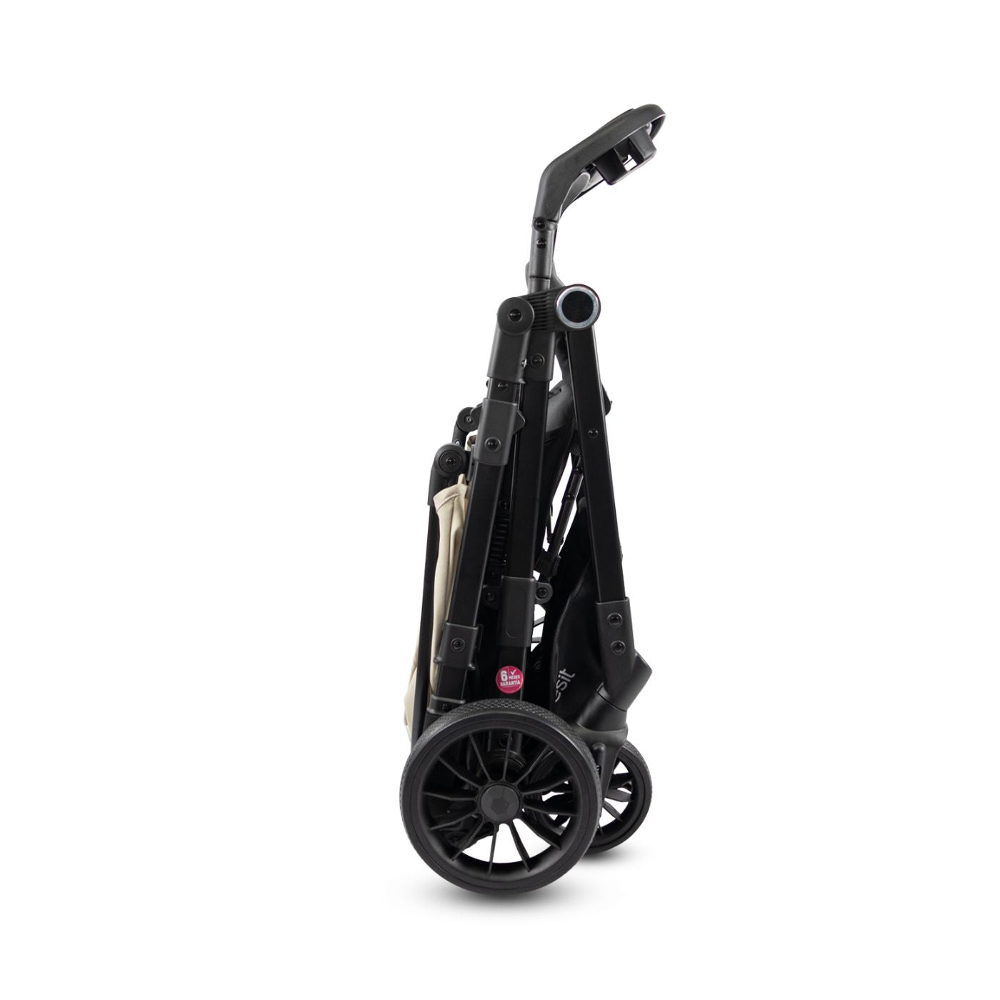 Coche Reversible City Dark Beige Bebesit plegado