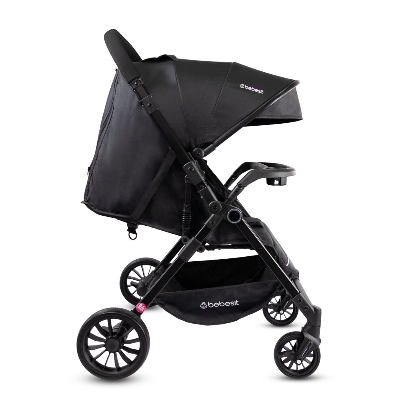 Coche Reversible City Dark Negro Bebesit perfil