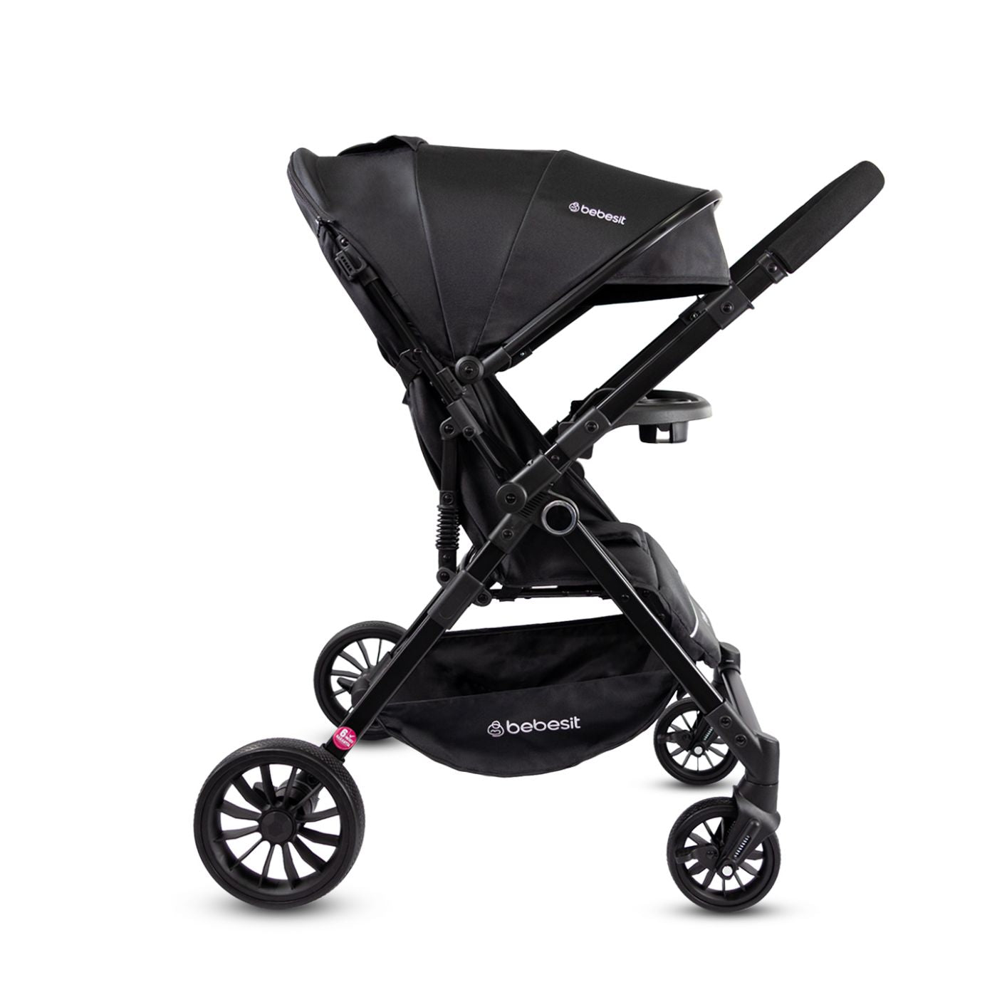 Coche Reversible City Dark Negro Bebesit mango