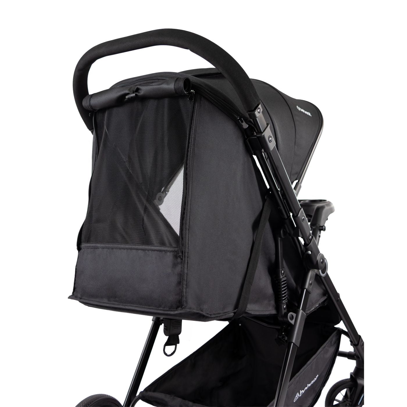 Coche Reversible City Dark Negro Bebesit malla