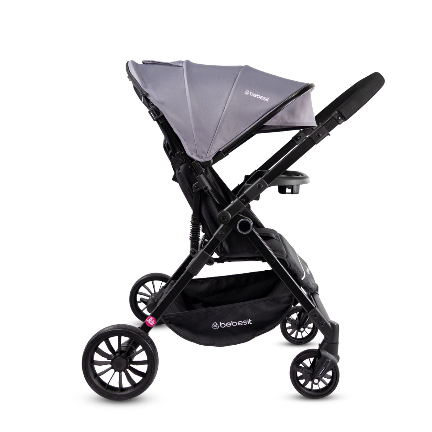 Coche Reversible City Dark Gris Bebesit reversible