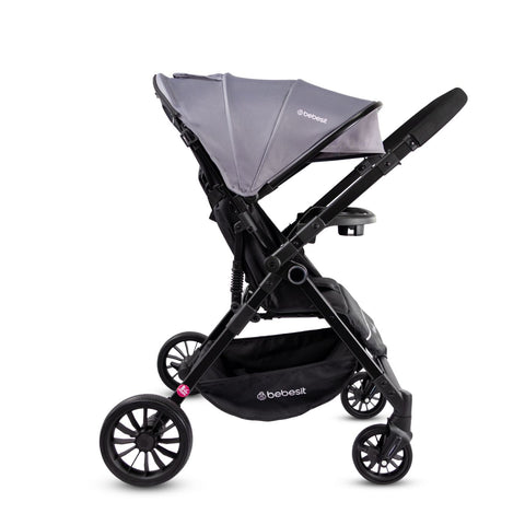 Coche Reversible City Dark Gris Bebesit reversible