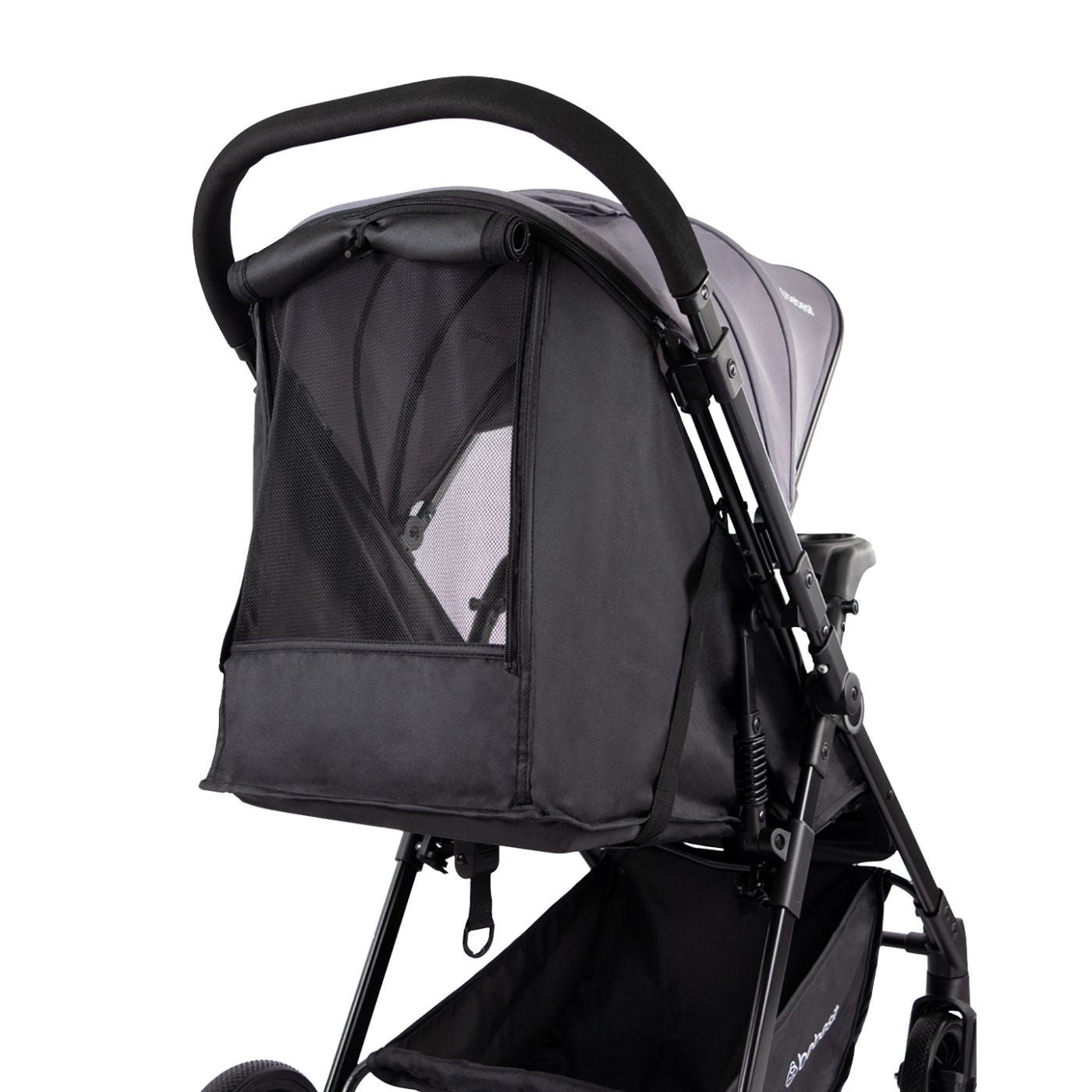 Coche Reversible City Dark Gris Bebesit malla