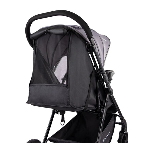 Coche Reversible City Dark Gris Bebesit malla