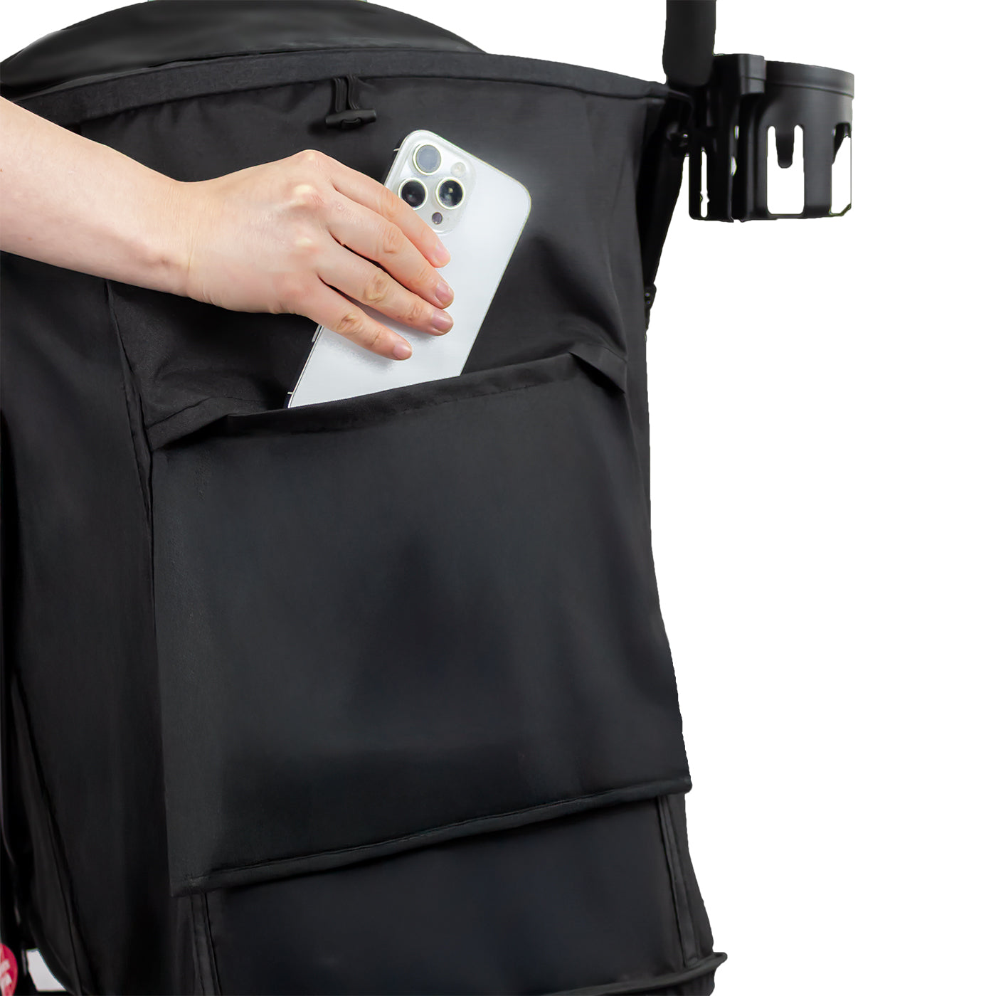 Coche Maleta Flex Autoplegable Bebesit Negro bolsillo