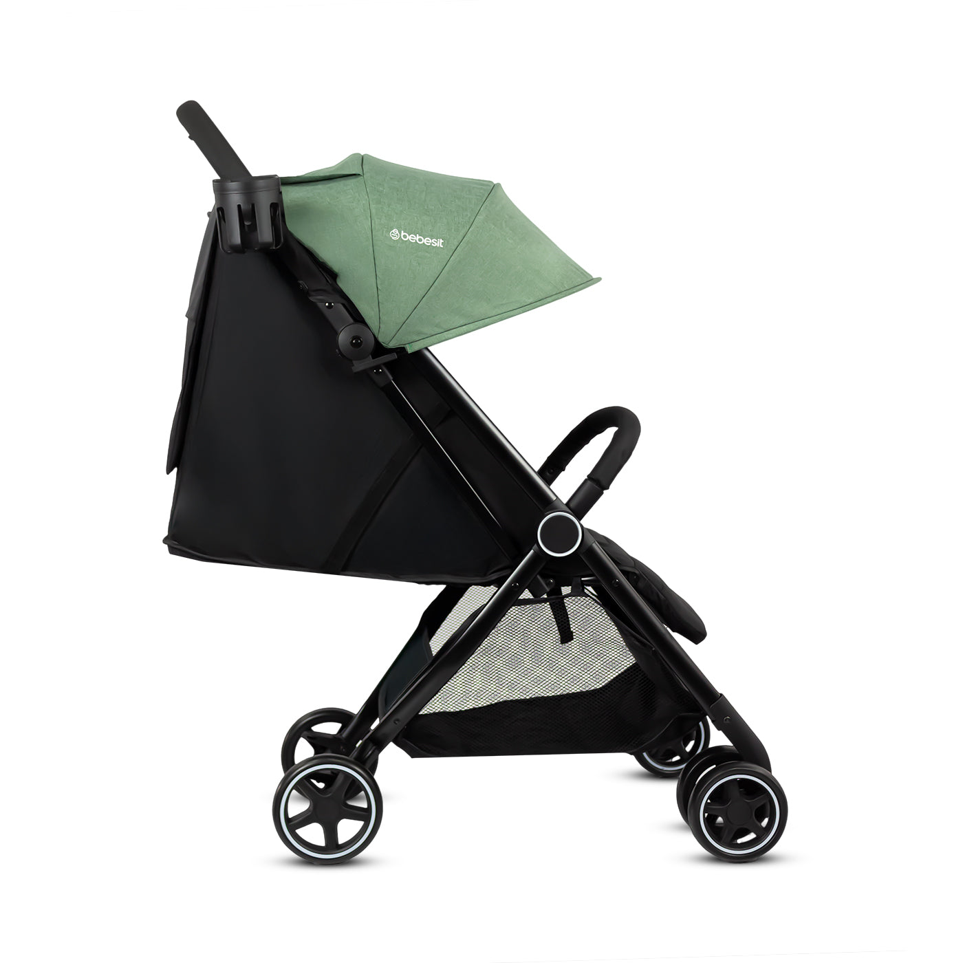 Coche Maleta Flex Autoplegable Bebesit Verde perfil